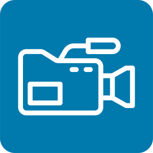 UEBA_Icon_Medienfachmann_frau_mwx UEBA Ueberbetriebliche Lehrausbildung Medienfachmann/frau (m/w/x) Icon das eine Videokamera zeigt