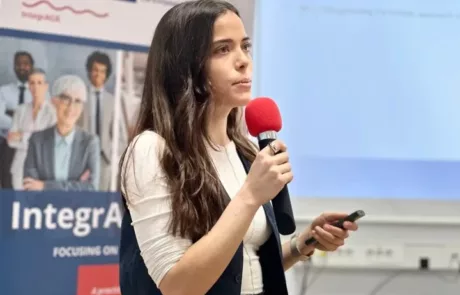 Irene Castillo als Speakerin auf der IntegrAGE opening conference