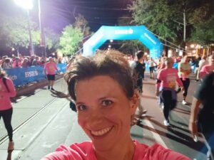 Mitarbeiterin nach dem Vienna Night Run
