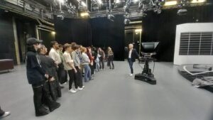Gruppenfoto der Medienfachleute beim ORF