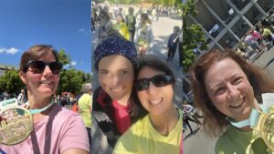 Frauenlauf Teilnehmerinnen-Selfies