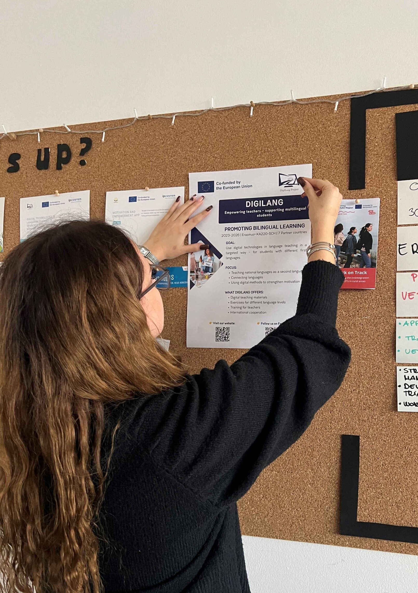 DigiLang Poster aufhängen
