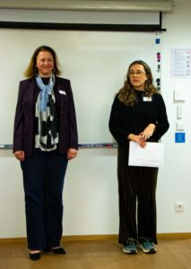 Foto von Monika Kovacs und Olivia Schabowski beim Networking Event