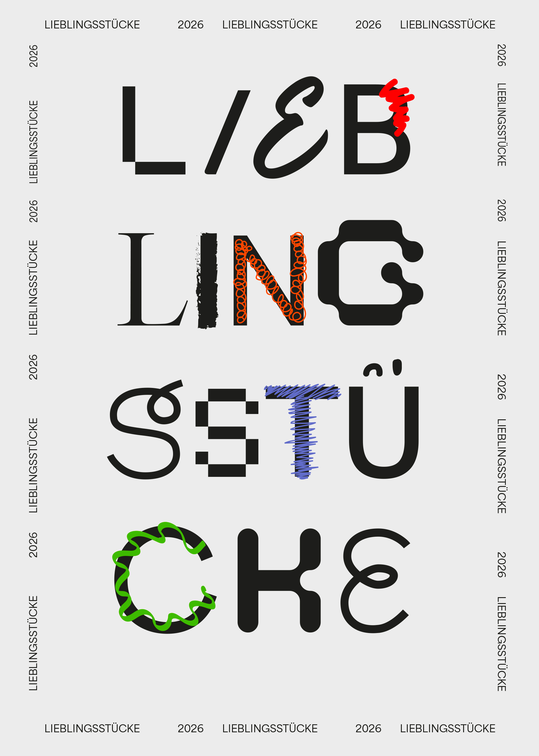 Einladungskarte für die Ausstellungseröffnung der Lieblingsstücke 26